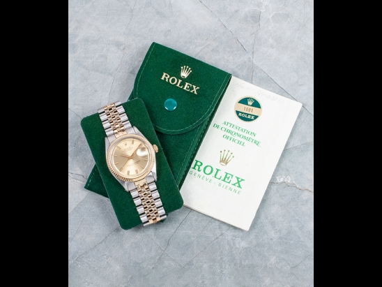 Rolex Datejust 36 Champagne "Wide Boy" Jubilee Crissy 1601