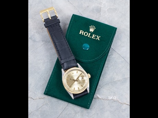 Rolex Datejust 36 Champagne Wide Boy Crissy  Watch  1601