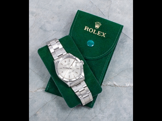 Rolex Date 34 Argento Oyster Silver Lining 1501