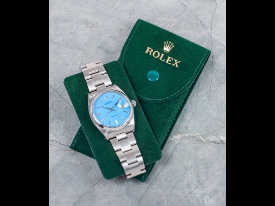 Rolex Oysterdate Precision 34 Tiffany Turchese Oyster Blue Hawaiian  Watch  6694