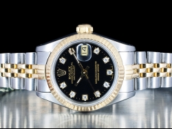 Rolex Datejust Lady 26 Nero Jubilee Royal Black Onyx Diamonds - Full  69173