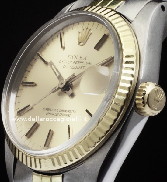 しろちん　Rolex 6824 Boy size Rolex Datejust 6824 Smooth Bezel Watch 31mm White Dial