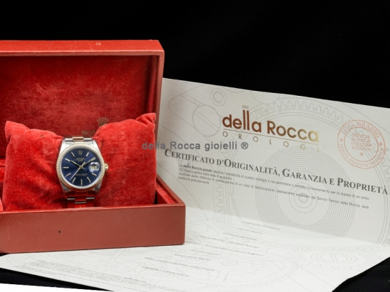 Rolex Date 34 Oyster Blue/Blu  Watch  15223 