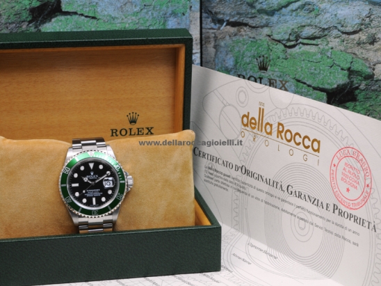 Rolex Submariner Date Green Bezel 50th  Watch  16610LV 