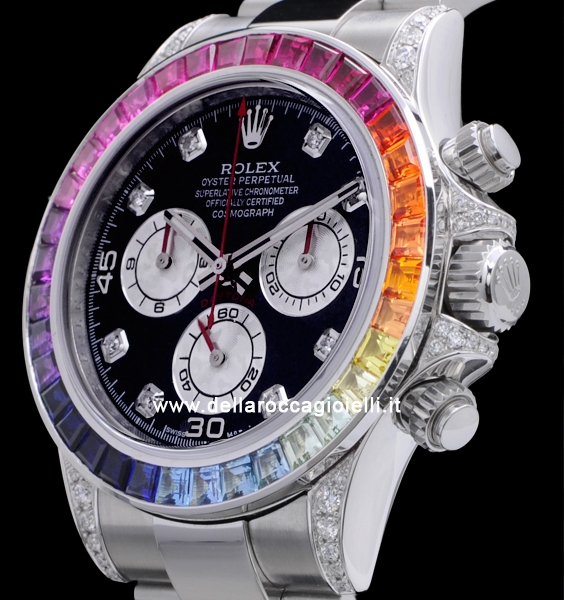 Rolex Cosmograph Daytona Customized Rainbow Style Watch