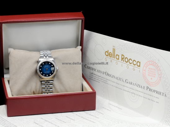 Rolex Datejust 31 Diamonds Blue Shaded/Blu Sfumato  Watch  68274