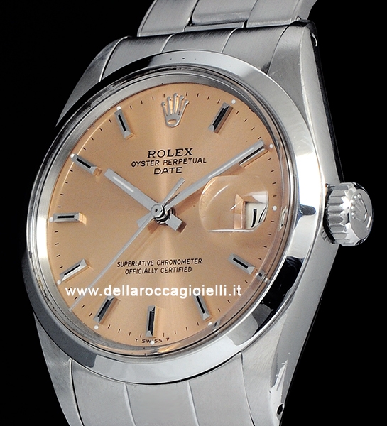 Rolex Date 34 Pink / Rosa Watch 1500