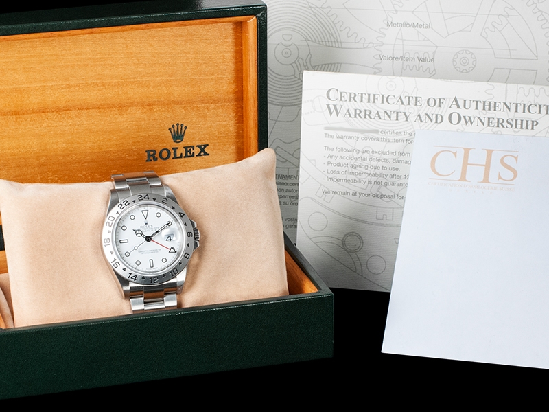 Rolex Explorer II SEL White/Bianco Watch 16570T