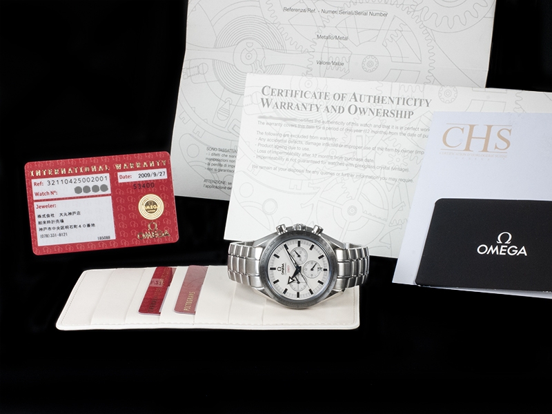 Omega Speedmaster Broad Arrow 1957 Co-Axial White/Bianco Watch  32110425002001