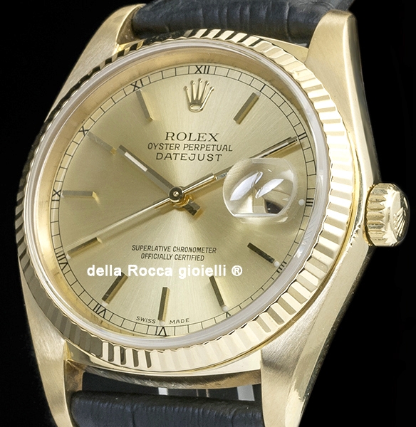 Rolex Datejust 36 Gold Champagne 16018