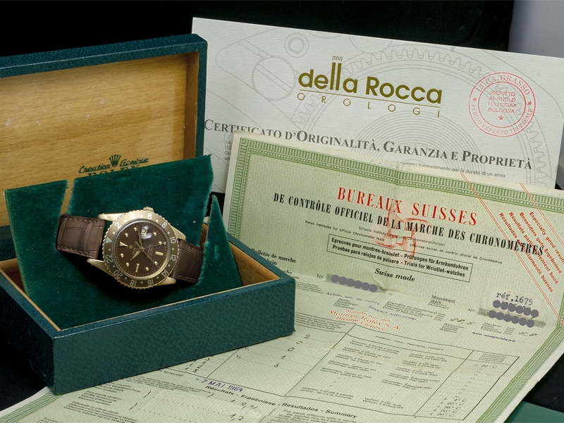 Rolex Gmt Master Tiger Eye Root Beer Nipple Dial Watch 1675