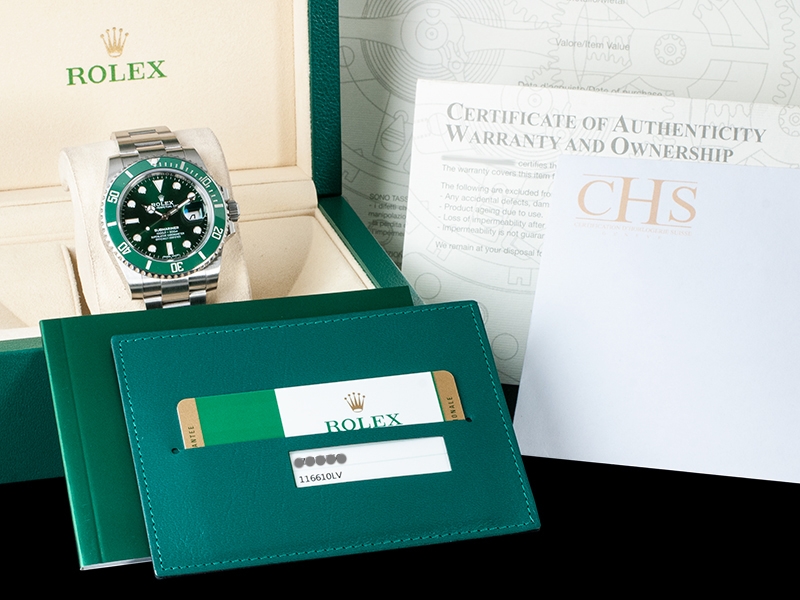 Rolex Submariner Date Green Ceramic Bezel Hulk - Full Set Watch 116610LV