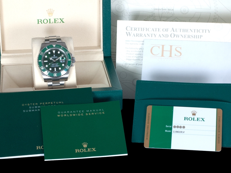 Buy Watch Rolex Submariner Date 116610LV - Green Bezel - Full Set