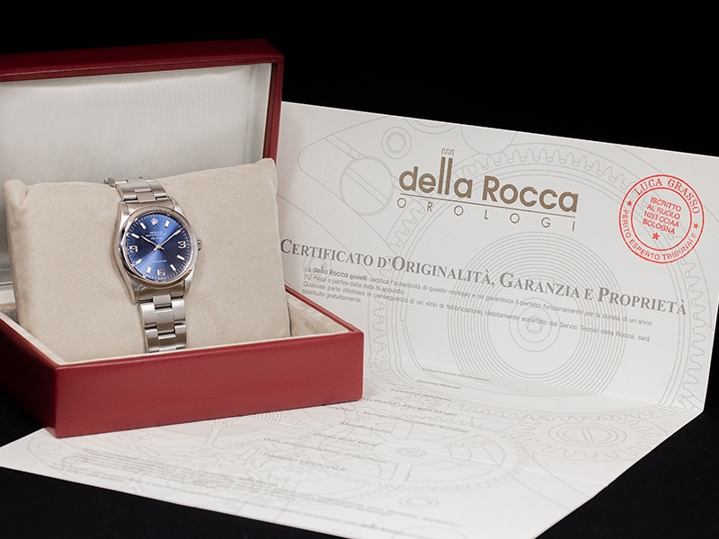 Rolex Air-King 34 Blu Oyster Klein Blue 