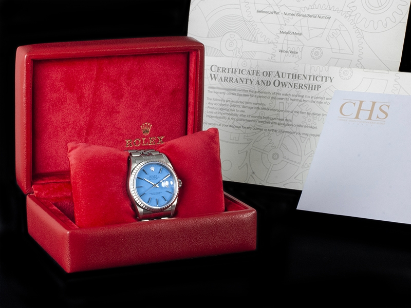 Rolex Datejust 36 Tiffany Turchese Jubilee Blue Hawaiian Watch 16220