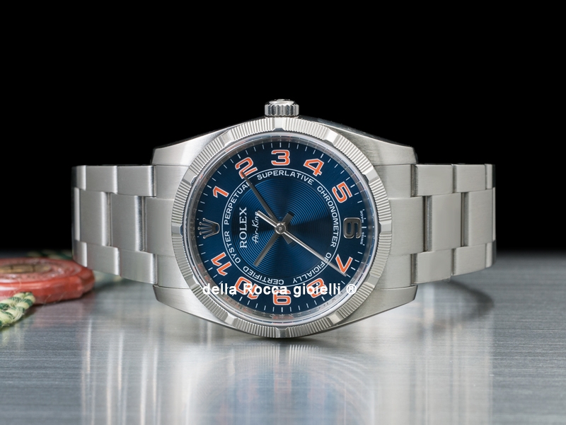 Rolex Airking 34 Blue/Blu Watch 114210