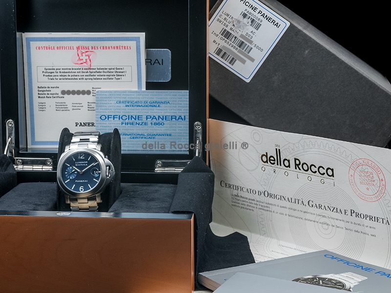 Officine Panerai Luminor Marina 40mm Blue/Blu Watch PAM 00069