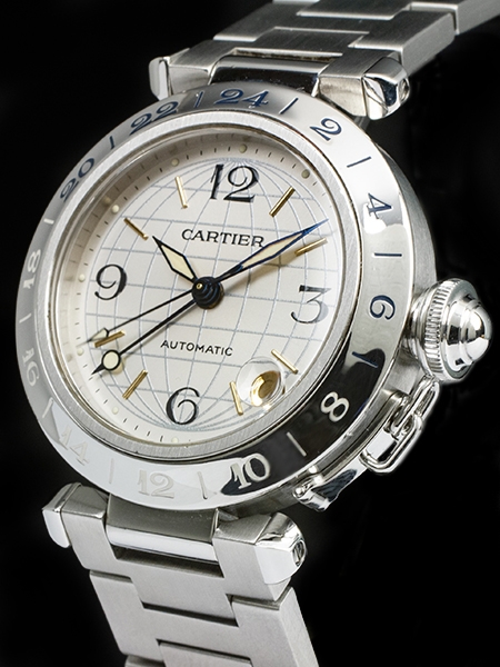 Cartier Pasha C Time Zone GMT Watch 