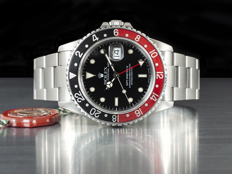 Rolex GMT-Master II Oyster Red Black/Rosso Nero Watch 16710