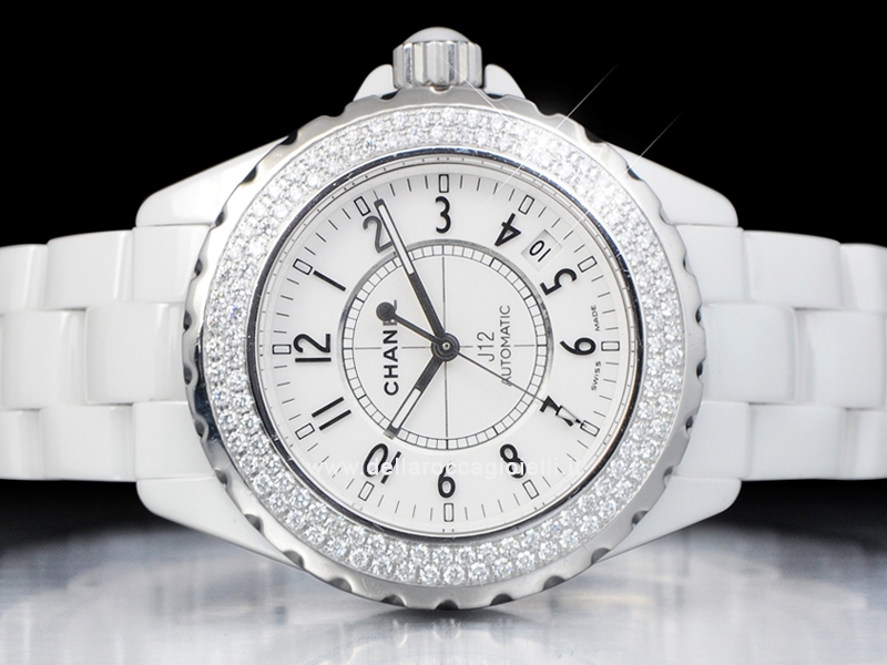 Chanel J12 White Ceramic Diamonds Watch H0969