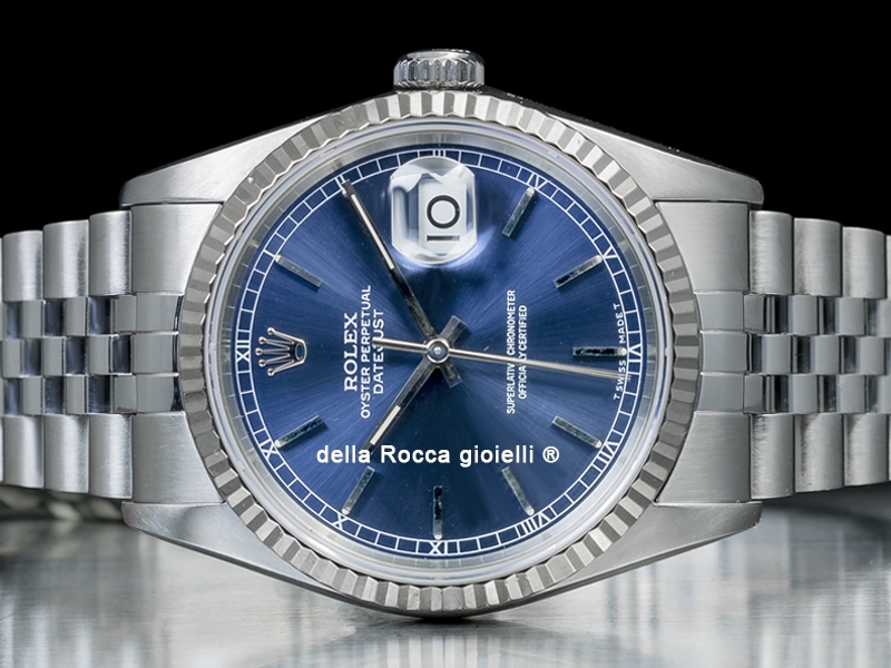 Rolex) Datejust 36 Jubilee Blue/Blu 16234