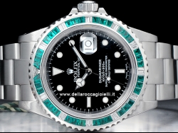 Rolex Submariner Date Emeralds Bezel 16610 SEL