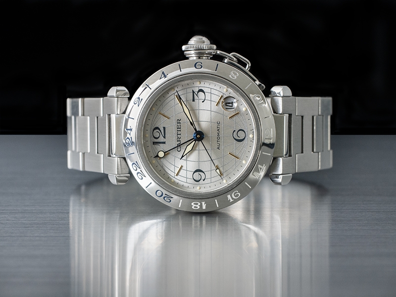 Pasha C Time Zone GMT Silver/Argento 