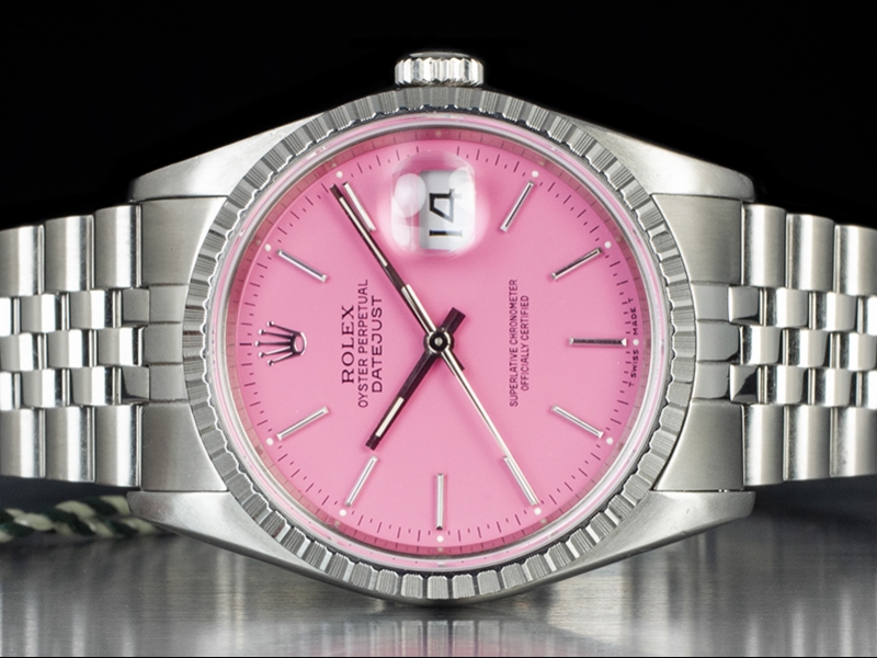 Rolex Datejust 36 Rosa Candy Jubilee Marshmallow Watch 16220